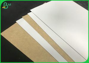Quality Flip Sided Kraft Paper Board White Solid Surface Brown Color Back For Food Box wholesale