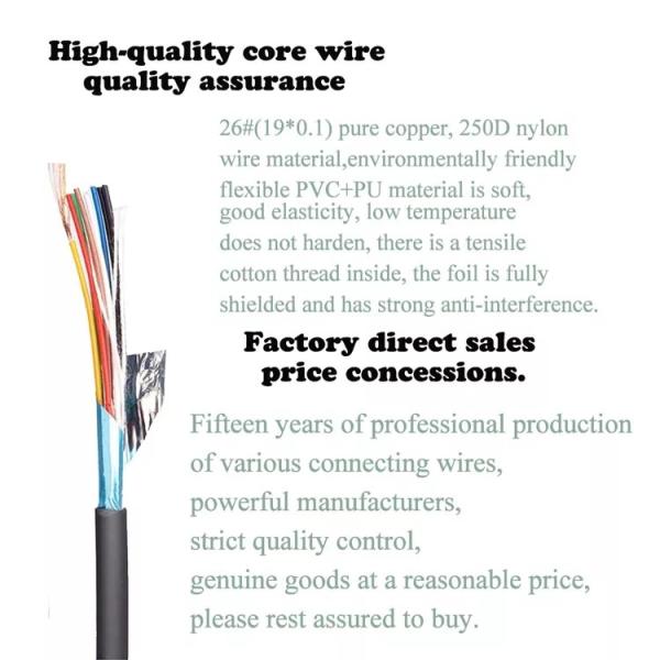 5 Meters Data RS232 Scanner Cable For Datalogic Gd4130 2130 4400