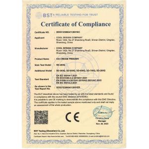 Coolssmann Refrigeration Co.,Ltd. Certifications