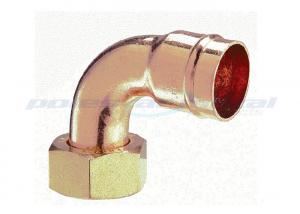Quality Copper Straight Tap Connector , 15mm To 22mm Flexible Tap Connector With Threaded Hose Barb Ends wholesale