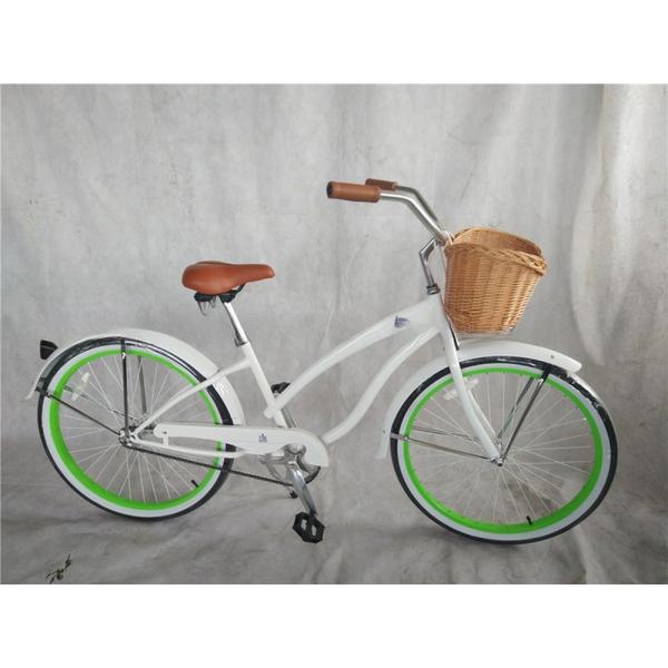 26 Inch Red Color Men's Classic Beach Cruiser Bikes with Big and Comfortable Seat