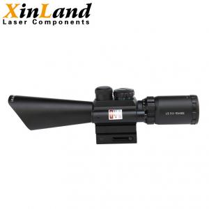 China 3.5-10X40 Tactical Rifle Scope With Red Laser Illuminated Mil Dot Reticle Fit 20mm on sale