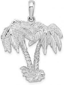 China Love Animal Charm Family Birthday  With Sterling Silver Polished Palm Tree Pendant on sale