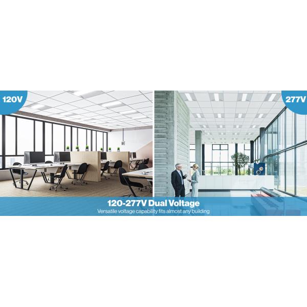 Lightweight LED Panel Troffer LED Lights 130lm/W 120° Beam Angle