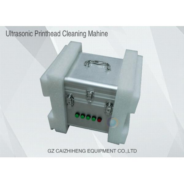 Versatile Ultrasonic Solvent Inkjet Printhead Cleaner Portable Silver Color