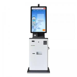 Quality 32 Inch Self Cash Accepting Kiosk For College Fees Sim Card ID Card Reader Machine wholesale