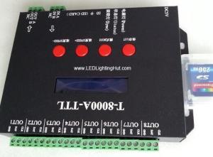 Quality T-8000A SD Card WS2801 WS2811 WS2812 LPD6803 TM1903 DMX512 RGB Digital Addressable RGB Strip LED Controller wholesale