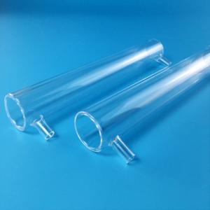 Quality 60mm Diameter Double Layer Quartz Glass Tube Fused wholesale