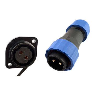 IP68 Waterproof GM2113 Welding Cable Plug Connector With Flange 5 - 10 AWG