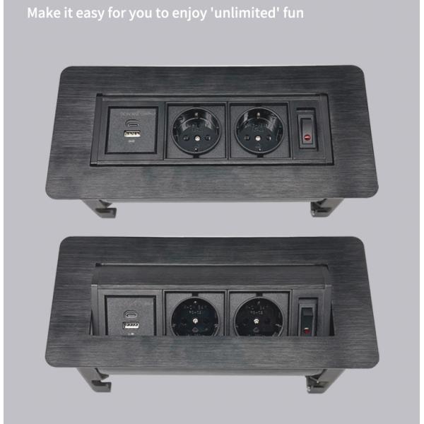 Office Hidden Plug Recessed Multifunction Power Outlet