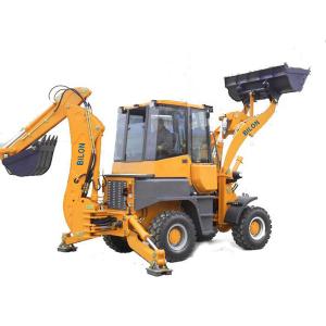 Hydraulic Pilot Joystick Backhoe Loader With 0.2M3 Excavating Bucket