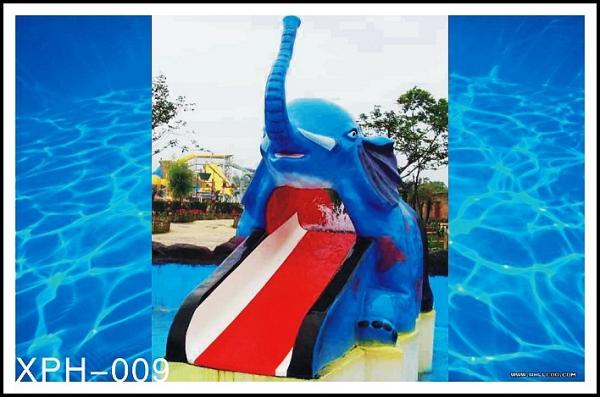 Cheap Outdoor Water Pool Slides for Kids, model of Small Elephant for sale