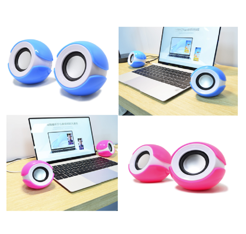 USB Desktop Speaker,1.5W*2 power, 32-magnet speaker, AUX input, ABS material, USB 5V supply,ideal for students and office workers