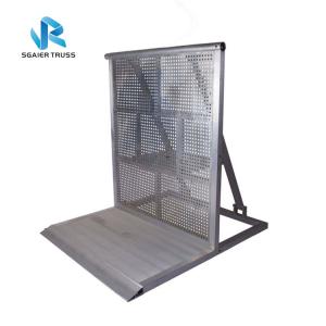 Silver / Black Entry Crowd Control Barrier Customized Size 5 Years Warranty