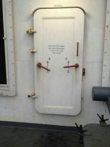 Quality Water Tight Marine Doors / Ship Access Door With Round Window Handle Quick Open wholesale