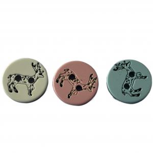 Quality 2 Hole In 18L Fancy Plastic Buttons With Silk Printed For Garment Accessories wholesale