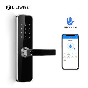 Quality DC 6V Wireless Electronic Door Locks Touch Screen Control Maneuverable Fingerprint Bluetooth Function wholesale