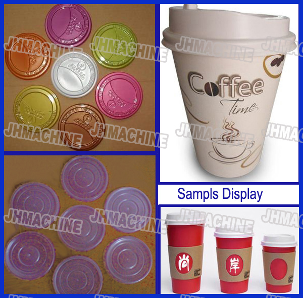 Hot sale Plastic Cup lid Thermorforming Machine high efficency With easy change mould