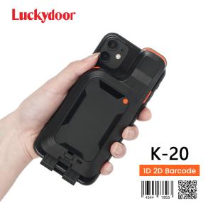 China Wireless Barcode Scanner Bluetooth 1d 2d Qr Code Phone Back Clip Android Bar Code Reader Handheld Barcode Reader on sale
