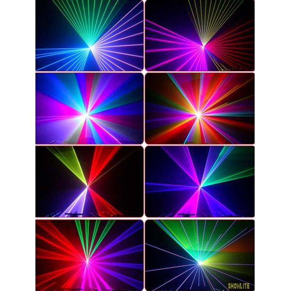 DJ Programmable RGB Animation Laser Light 6W 10W 15W 40Kpps ILDA Laser Light