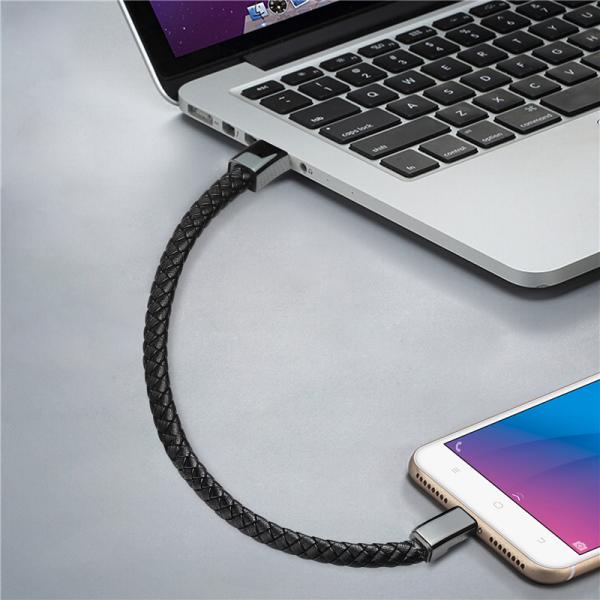 Fast Charging Usb Type C Charging Bracelet Pu Leather For All Mobile Phone