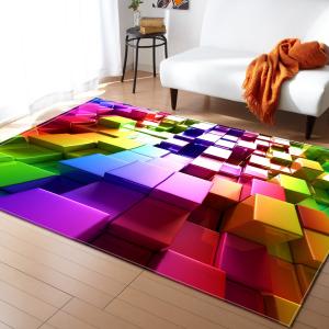 Quality 3D living room carpet, bedroom, dining room floor mat, door mat, pattern size customizable wholesale