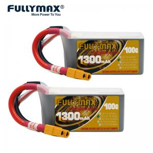 Quality Xt60 11.1v 3s 1300mah Lipo Batteries For Rc Airplanes Helicopter 100c Li Ion Fullymax 3s 1300mah Lipo Battery 3-Cell wholesale