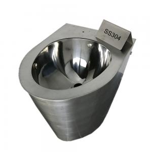 Quality Vacuum Flush Stainless Steel Toilet Bowl 0.6Mpa Air Pressure 0.45L Water Consumption wholesale