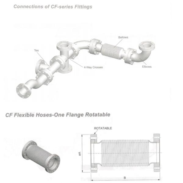 CF16 CF35 CF63 CF100 Edge Welded Bellows Rotatable
