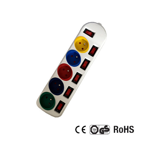 Quality NF CE Certificate 1.5m extension socket with Euro Plug wholesale