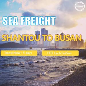 Quality International Sea Freight from Shantou China to Busan South Korea wholesale