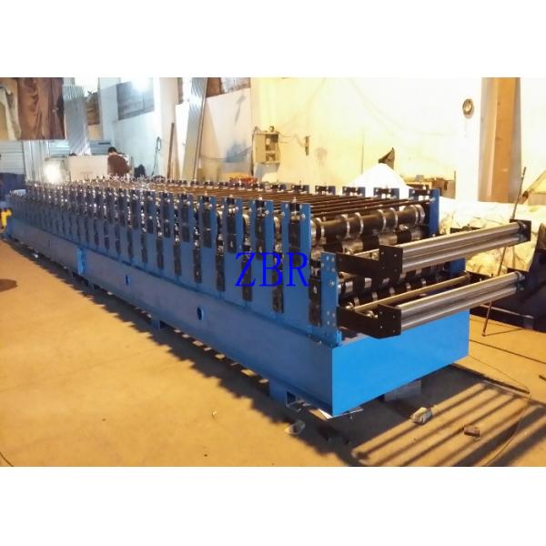 50Hz Double Deck Roll Forming Machine , 5.5Kw Corrugated Iron Sheet Making