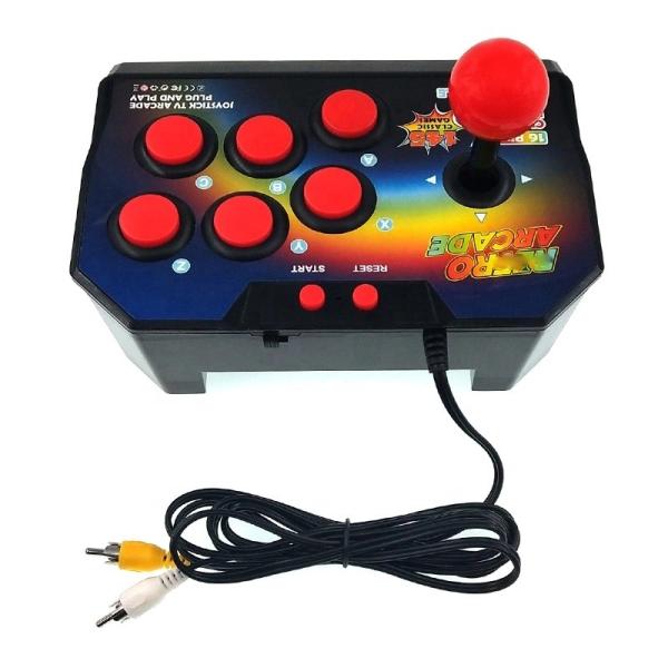 Cheap 16 Bit Built-in 145 Arcade Game Retro Joystick Video Game Consoles Pocket  ABS Console Players Stick Controller Console AV for sale