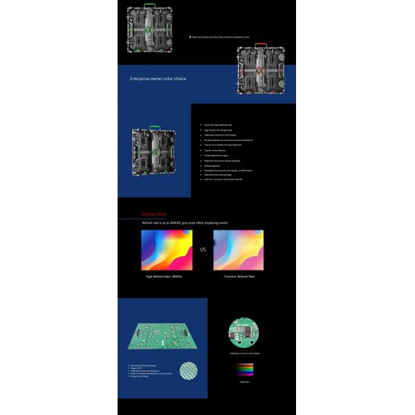 Business 3840Hz Indoor Led Display Screen Waterproof P3.91 Video Wall