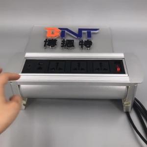 Quality Conference manual rotate EU power table socket box with usb wholesale