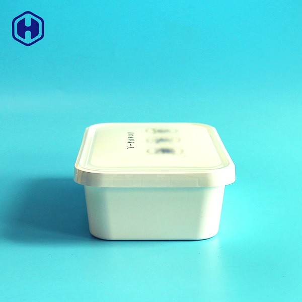 Empty Food Packaging Plastic Container In Mould Labeling 400ML 750ML