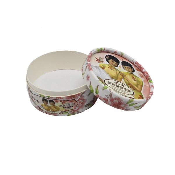 Custom Design Skin Care Round Rigid Paper Gift Box Packaging Handmake Container