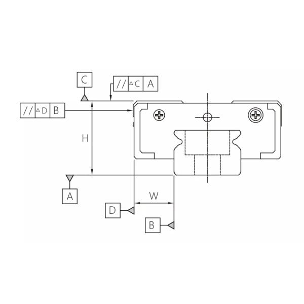 Rustproof 12mm Linear Rail , Stainless Steel Linear Guide For 3D Printer