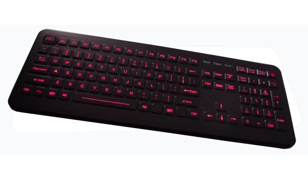Cheap Backlight dust proof rubber medical keyboard with numeric keys and Functions keys for sale