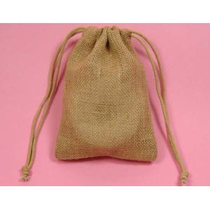 Buy cheap TUV 13cm Drawstring Pouch Bags Linen Jute Jewelry Burlap Gift Sacks SGS from wholesalers