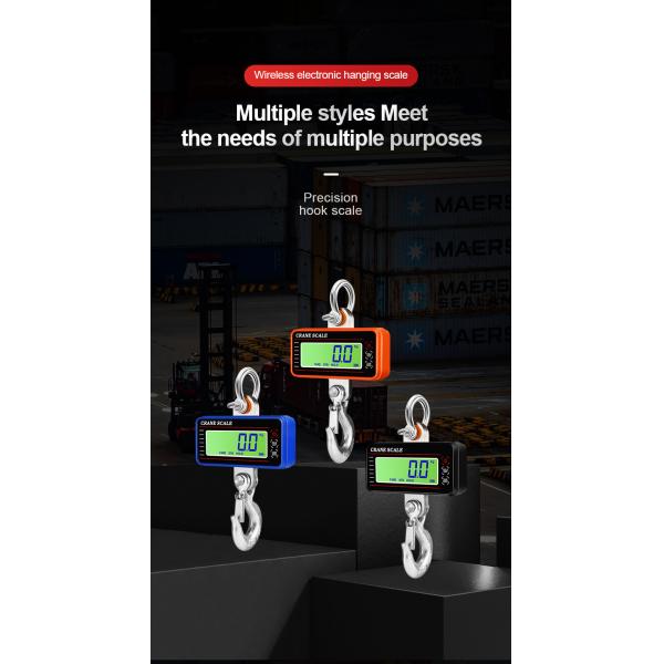 Blue Aluminum Alloy Stainless Steel Precision Hanging Crane Weighing Scale 100kg 300kg 500kg 1000kg 1t With OIML Approval