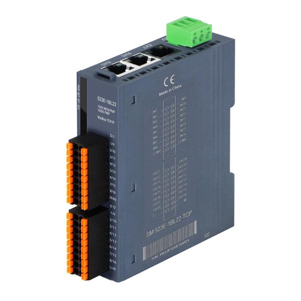 Modbus-TCP I/O Coupler Remote Distributed I/O Module 3 RJ45 24VDC Power Supply