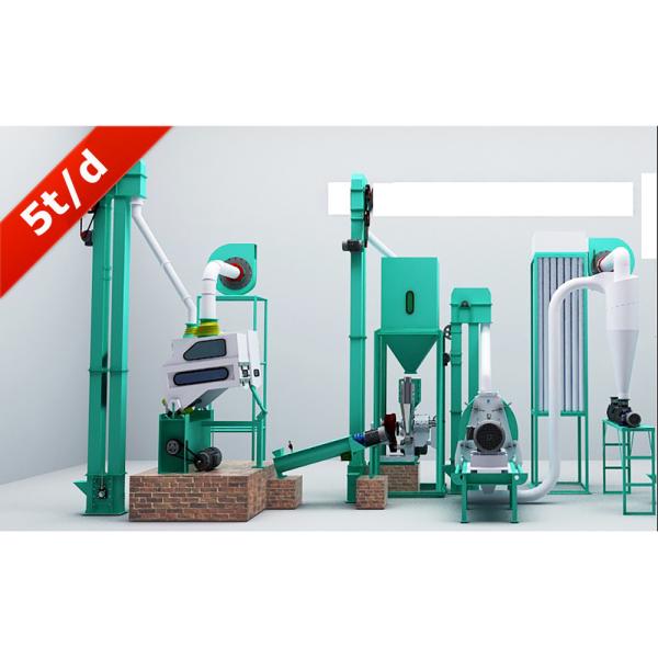 5T Complete Roller Maize Corn Starch Grinding Processing Flour Mill Machine in Uganda