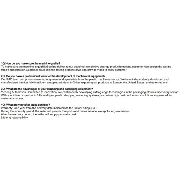 Technical diagram of PET Strapping Winder