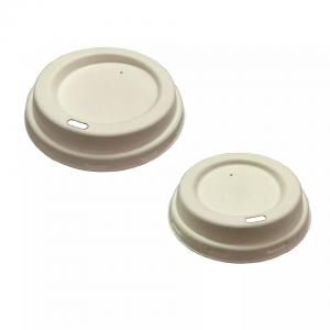 Quality Non Smell Biodegradable Cup Lids Eco Friendly For Sugar Cane Pulp wholesale