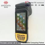Rugged Handheld Terminal Android Compatible Printers PDA Scanner With Printer
