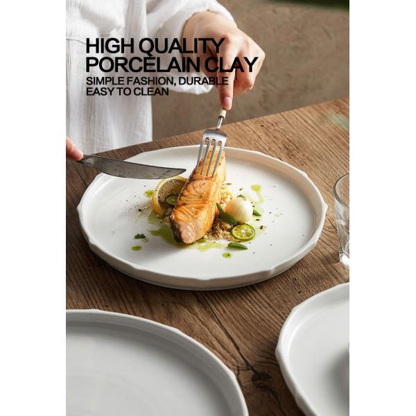 Polygonal Custom Printed Ceramic Plates With 8 Inch 10 Inch 12 Inch Size