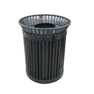 Quality 36 Gallon Outdoor Trash Cans Sustainable With Sanding Polyester Powder Coating Finish wholesale