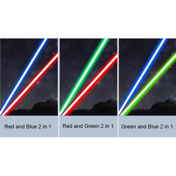 2 In 1 Long Distance Laser Pointer Pen Adjustable Dual Diode Green And Red