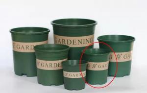 Quality Blow Molding 5 Gallon Plant Pot , 90-180mm Plastic Nursery Pots wholesale